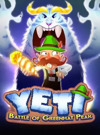 Decorative casino game artwork for Plazaroyal: Yeti Battle Of Greenhat Peak